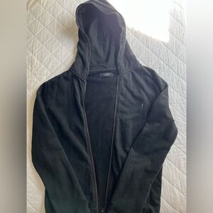 All Saints Black Zip up Hoodie